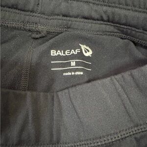 Baleaf Men’s Black Fitness Yoga Pants/Tights